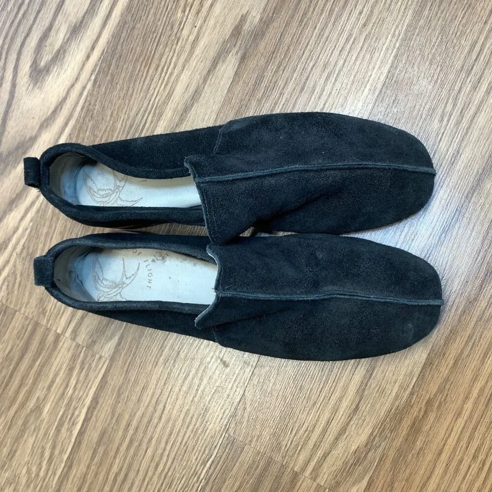 Bird of Flight Riley Ankle Shoes Women's Size 6 Suede‎ Leather Slip On Bootie